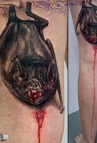 腿蝙蝠吸血紋身圖案