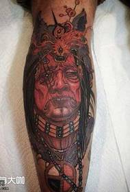 Indiase figuur tattoo patroon