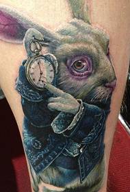 пои Алис дар Wonderland Bunny тасвири tattoo