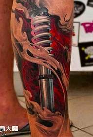 kājas mašīna tetovējums modelis