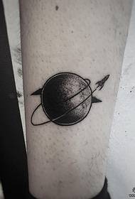 model i thjeshtë tatuazh i planetit