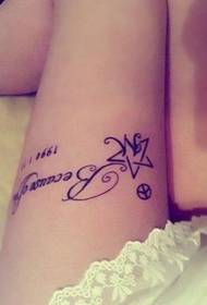 ekstrè kwis pye bèl modèl tatoo