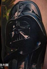 Leg Star Wars Mask Tattoo Pattern