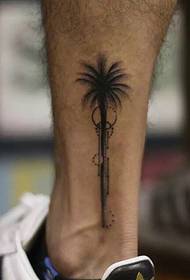Small Totem Tattoo Tattoo for Small Leg Personality