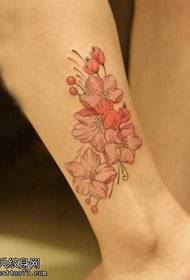 gamba tatuaggio fiore tatuaggio modello