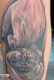 Leg Grenade Tattoo Muster
