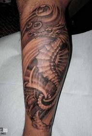 ben hippocampus tatoveringsmønster