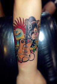 Faʻapitoa ma le mamanu o le tattoo Color Color