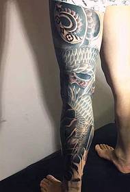 Pachet de tatuaj dragon alb și negru șablon tatuaj complet