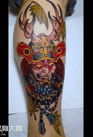 modello tatuaggio gamba guerriero
