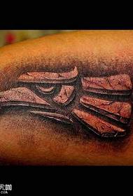 disegno del tatuaggio gamba pietra aquila