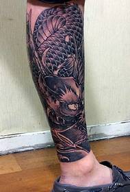 balíček tele tradiční černé a bílé zlo draka tetování obrázek