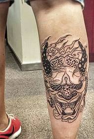 tatuaggio tatuaggio gamba prajna stile tradizionale personale