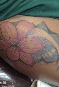 leg beautiful flower tattoo pattern