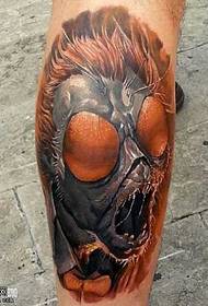 Modello di tatuaggio zanzara gamba