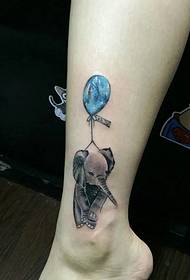 kuitballon opknoping kleine tattoo persoonlijkheid tattoo patroon 36969-goed uitziende bloem tattoo patroon voor mannen kalveren