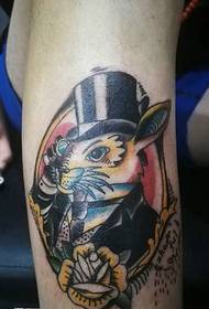 qaabka cat cat sheriff tattoo oo leh dabeecad dibi