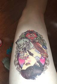 нога вишуканий і красивий квітка татуювання татуювання візерунок