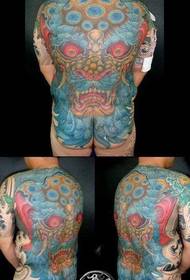 Hannun mutum daga baya kyakkyawa mai kyau na baya na tattoo tattoo