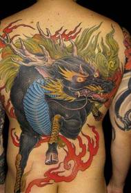 Fantastesch zréck Unicorn Tattoo
