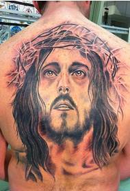 Стилна класическа татуировка на аватар от Исус