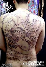 Modellu classicu di tatuaggio di drago cinese