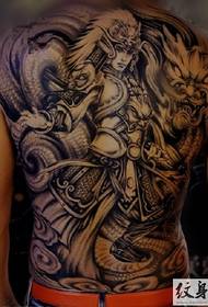 Zoo Nraug Zhao Yun tattoo nyob tom qab