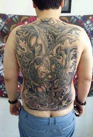 Full back lucky tattoo tattoo pattern