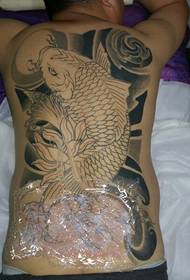 中国风传统锦鲤刺青纹身图案