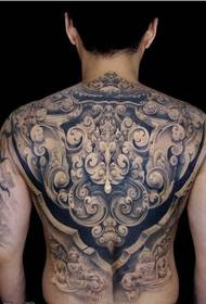 Full back tattoo pattern