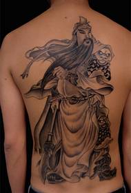 Bel tatuaggio a schiena piena Guan Gong