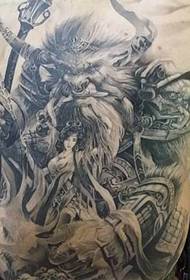 Immagine tatuaggio tatuaggio schiena piena diavolo mucca re ferro fan tatuaggio di tattoo
