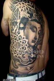 Modello di tatuaggio antico bellezza mezza schiena uomo