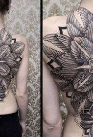 Ρεαλιστική τρισδιάστατη μοτίβα τατουάζ βανίλιας