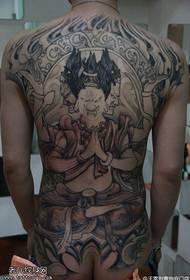 Tattoo show, kurumbidza yakazara-kumashure Buddha tattoo basa