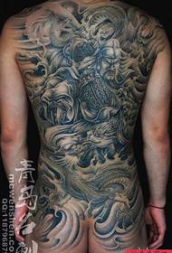 Recommend a domineering back Guan Guan tattoo Guan Yu tattoo pattern works for you