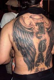 Ang full-back fashion wing tattoo