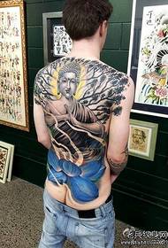 uzorak tetovaže lotosa sa potpunim leđima