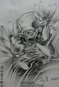 Fashion classic full back squid tattoo manuscript