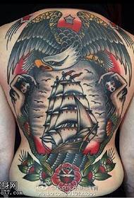Комплетна шема за тетоважа со пловила со грб