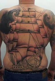 Stunning full back tattoo