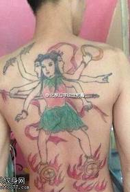 Full back tattoo