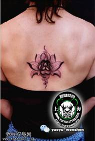 Modello tatuaggio tatuaggio loto classico