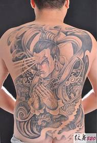 Dominujący tatuaż z powrotem boga Erlanga Yang Lan