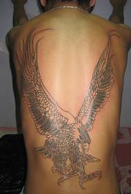 Full back eagle tattoo pattern - 蚌埠 tattoo show picture Xia Yi tattoo recommended