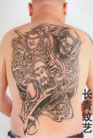 Patrón de tatuaje nudoso de Taoyuan en la espalda completa: se recomienda el mapa de Xiangyang
