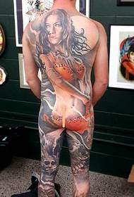 Tatuaggio schiena piena della Nuova Zelanda Matt Jordan