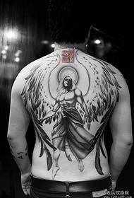 Model i tatuazhit me krahë të plotë të krahëve të engjëjve