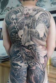 Zhao Yun Bản thảo Full Back Zhao Yun Tattoo