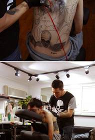 Visu veidu vīrieši, kas dominē, visu veidu tetovējumu modeļi
